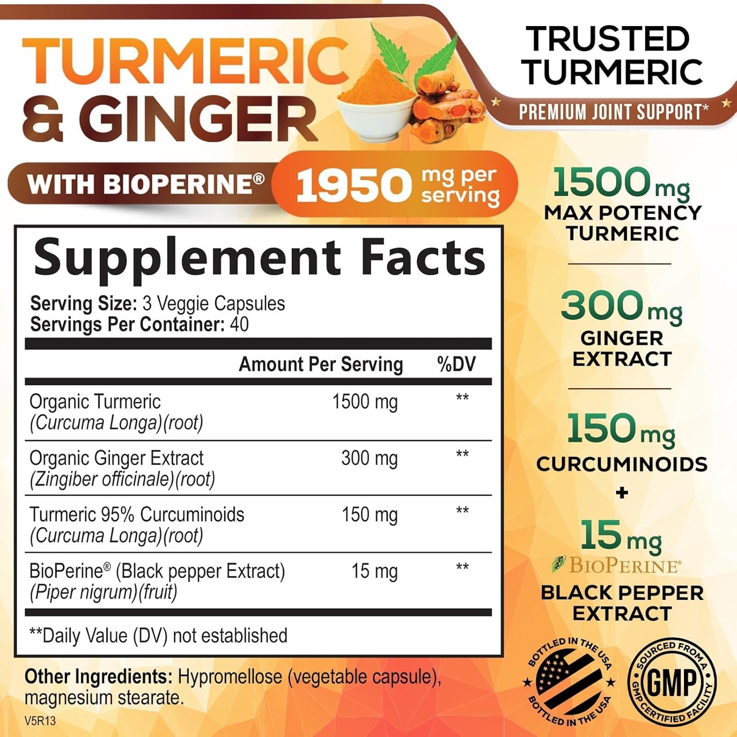 turmeric & ginger capsules