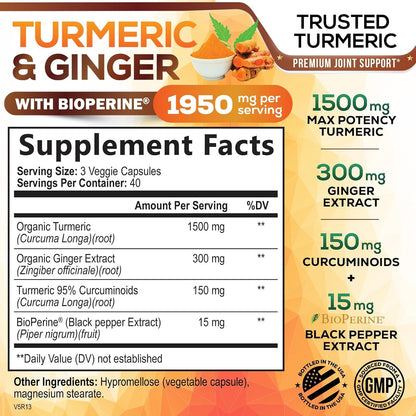 turmeric & ginger capsules