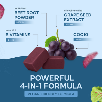 heartroot - beetroot chews for cardiovascular health