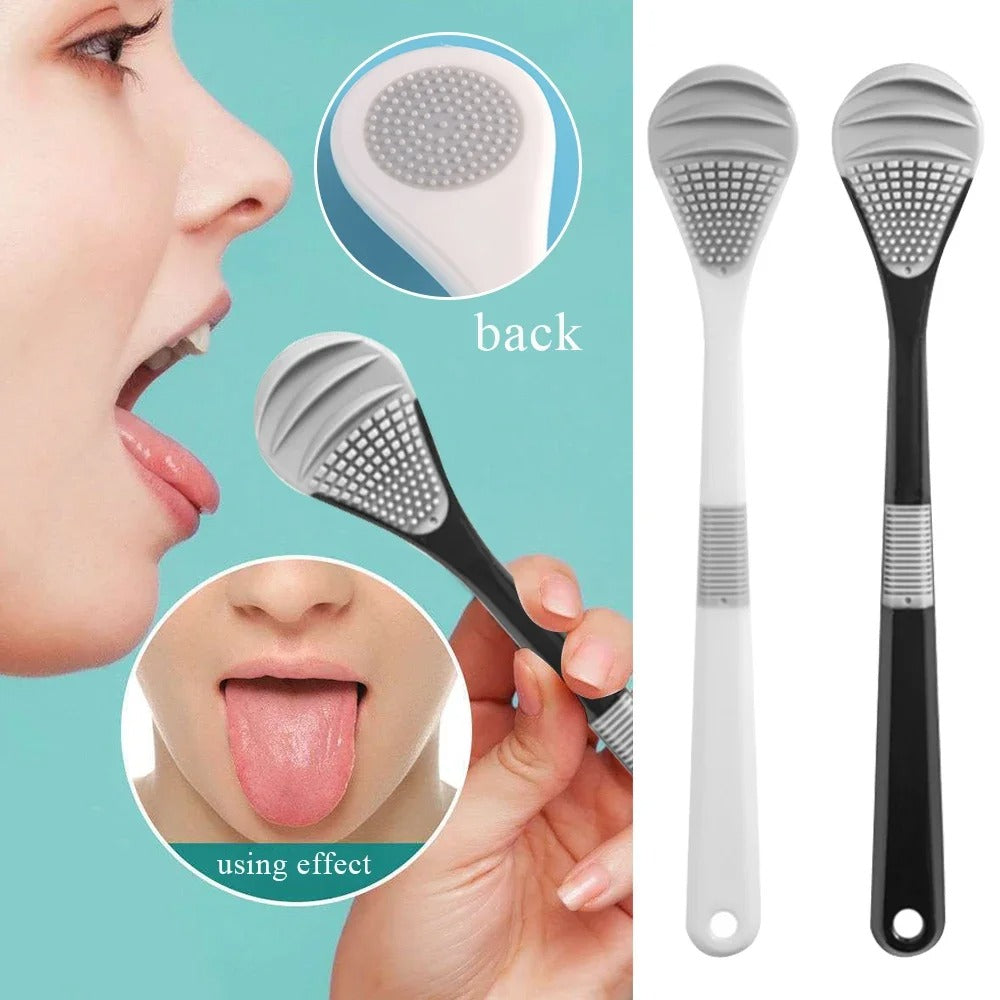 silicone tongue scraper