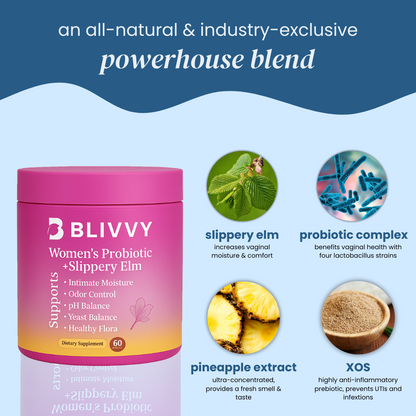 women's probiotics & slippery elm gummies